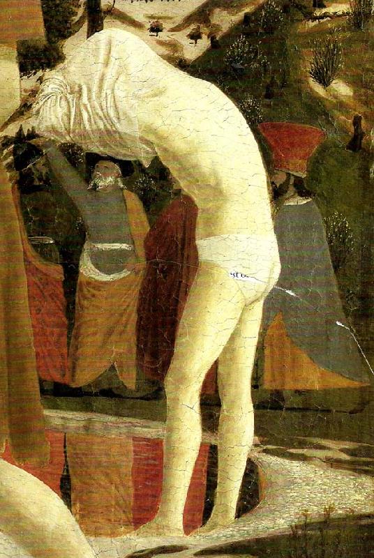 Piero della Francesca details from the baptism of chist Germany oil painting art